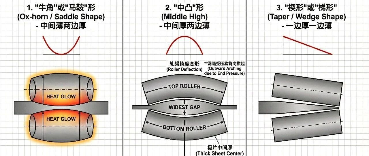 【硬核干货】锂电工艺手册（一）：辊压“厚度不均”的噩梦：从“牛角”到“中凸”，深扒极片变形的底层逻辑